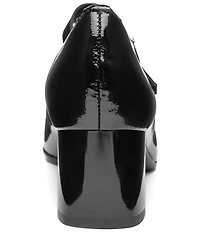 ara Adelaide Patent Leather Block Heel Mary Jane Pumps