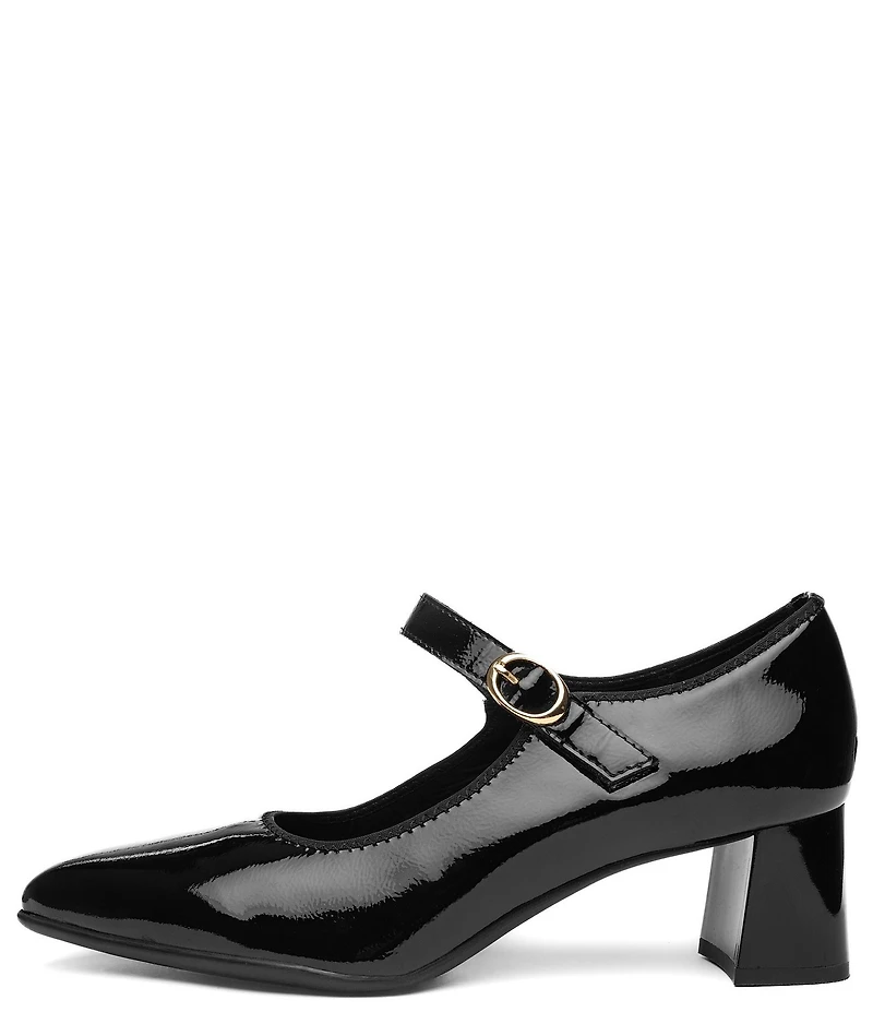 ara Adelaide Patent Leather Block Heel Mary Jane Pumps