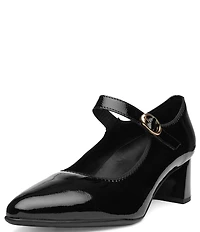 ara Adelaide Patent Leather Block Heel Mary Jane Pumps