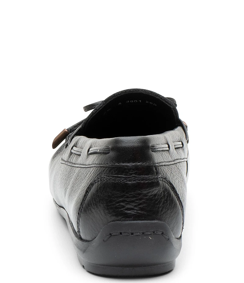 ara Amarillo Bow Detail Leather Moc-Toe Boat Shoes