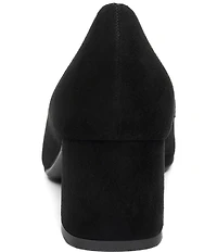 ara Ambrosia Suede Block Heel Loafer Pumps
