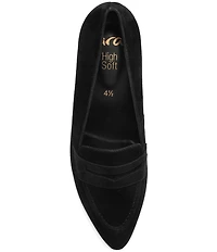 ara Ambrosia Suede Block Heel Loafer Pumps