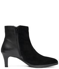 ara Autumn Suede and Leather Faux Fur Lined Ankle Booties