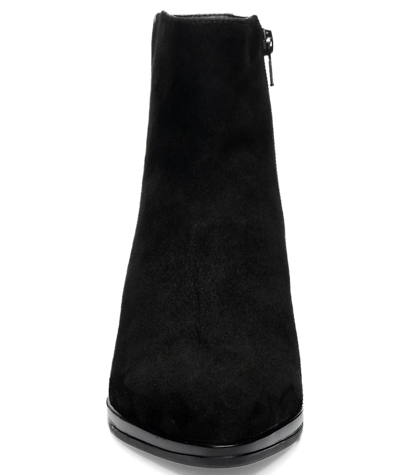 ara Autumn Suede and Leather Faux Fur Lined Ankle Booties