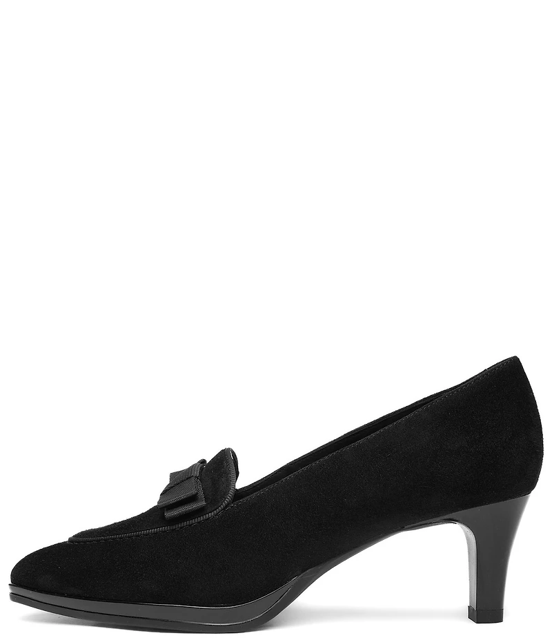 ara Azalea Suede Bow Loafer Pumps