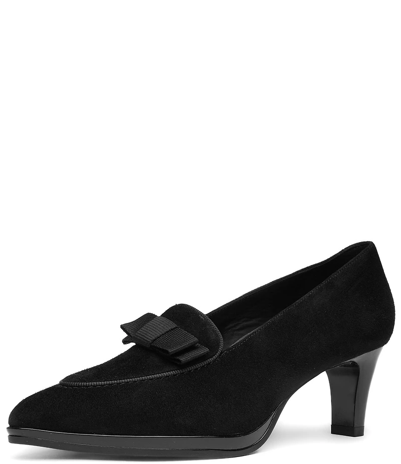 ara Azalea Suede Bow Loafer Pumps