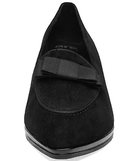ara Azalea Suede Bow Loafer Pumps