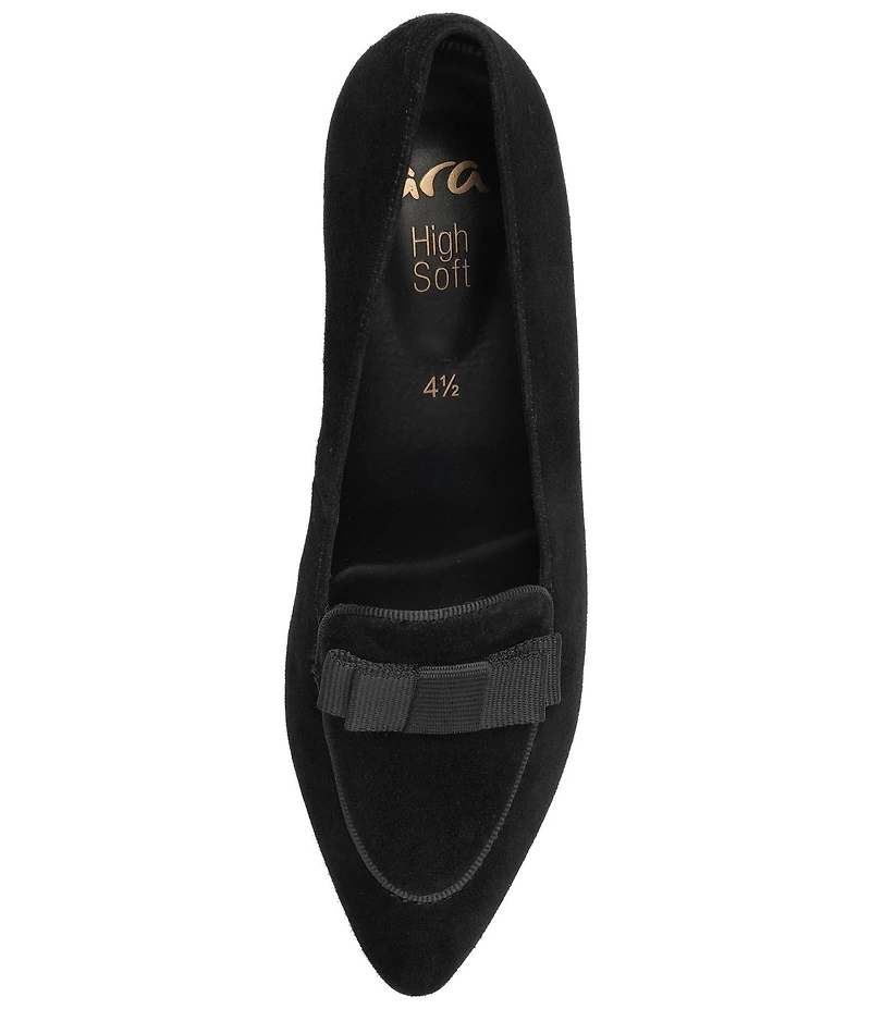 ara Azalea Suede Bow Loafer Pumps
