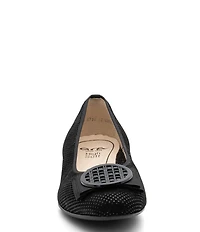 ara Bambi Pin Dot Suede Bow Ornament Ballet Flats