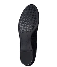 ara Bambi Pin Dot Suede Bow Ornament Ballet Flats