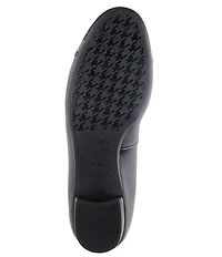 ara Belinda Leather and Patent Cap Toe Bow Ballet Flats