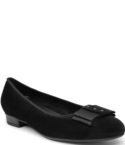 ara Bijou Suede Embellished Bow Pumps
