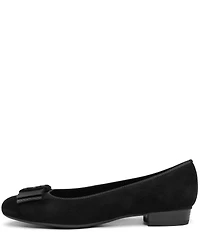 ara Bijou Suede Embellished Bow Pumps