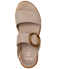 ara Bridgeport Suede Wedge Platform Sandals