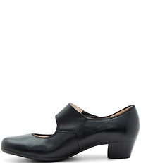 ara Calico 2.0 Leather Asymmetrical Mary Jane Pumps