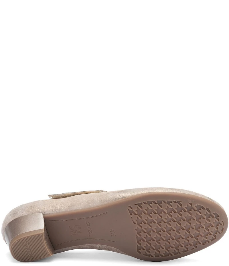 ara Calico 2.0 Metallic Leather Asymmetrical Mary Jane Pumps
