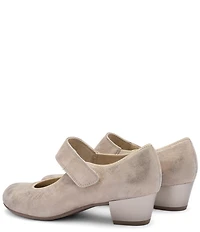 ara Calico 2.0 Metallic Leather Asymmetrical Mary Jane Pumps