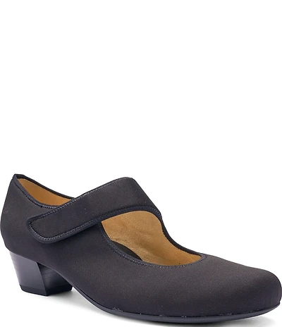 ara Calico 2.0 Stretch Fabric Asymmetrical Mary Jane Pumps