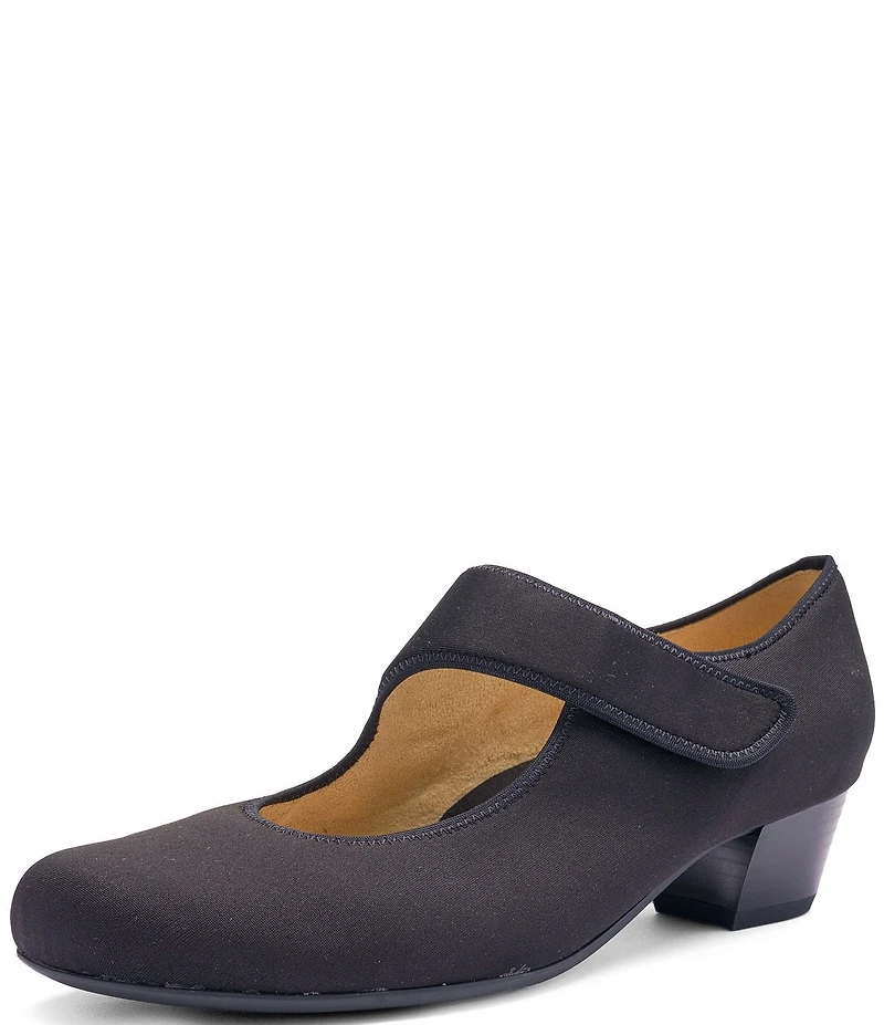 ara Calico 2.0 Stretch Fabric Asymmetrical Mary Jane Pumps
