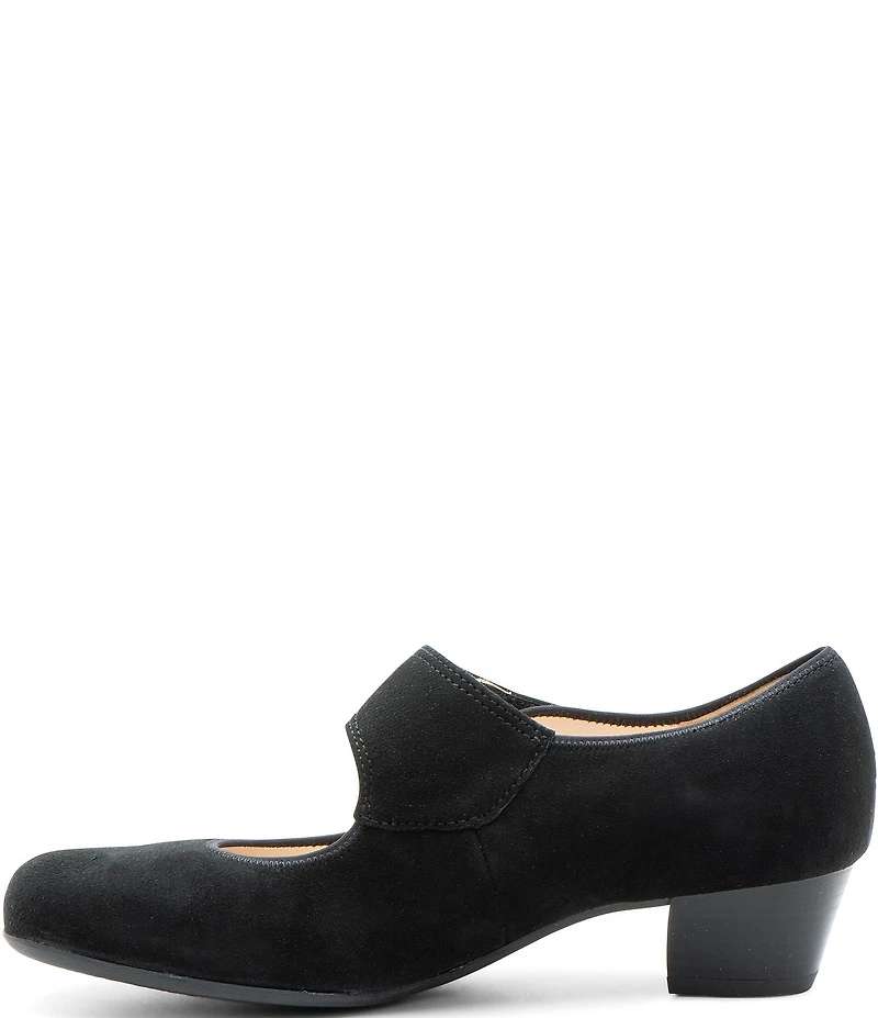 ara Calico 2.0 Suede Asymmetrical Mary Jane Pumps