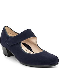 ara Calico 2.0 Suede Asymmetrical Mary Jane Pumps