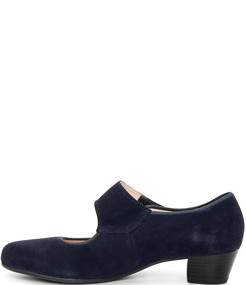 ara Calico 2.0 Suede Asymmetrical Mary Jane Pumps