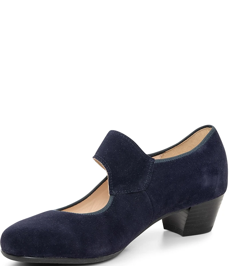 ara Calico 2.0 Suede Asymmetrical Mary Jane Pumps