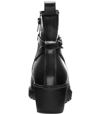 ara Carnation Leather Wedge Ankle Booties