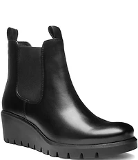 ara Cascade Leather Wedge Chelsea Booties