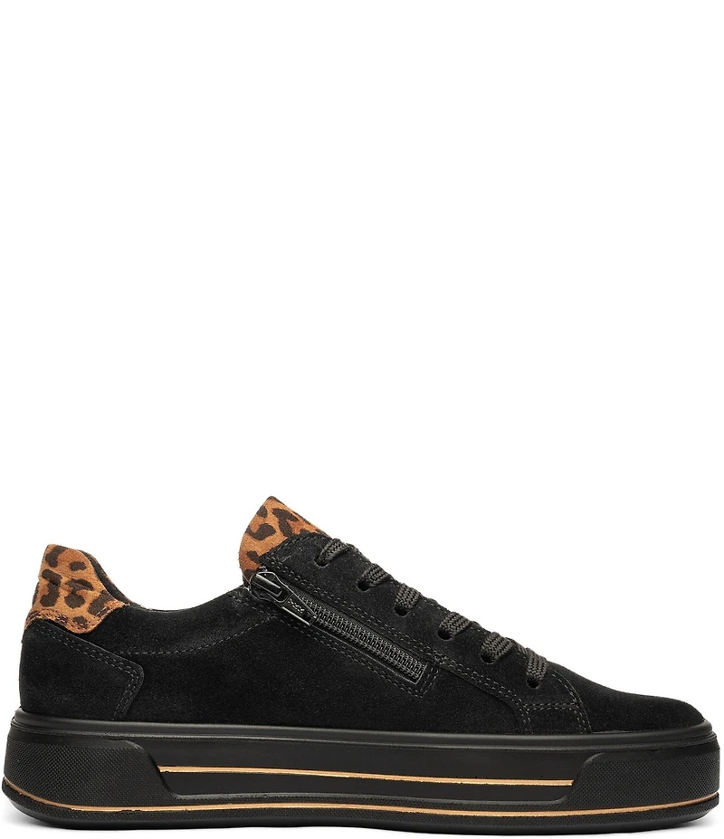 ara Conifer Suede & Leopard Print Sneakers