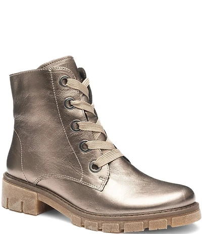 ara Debbie Leather Lace Up Booties