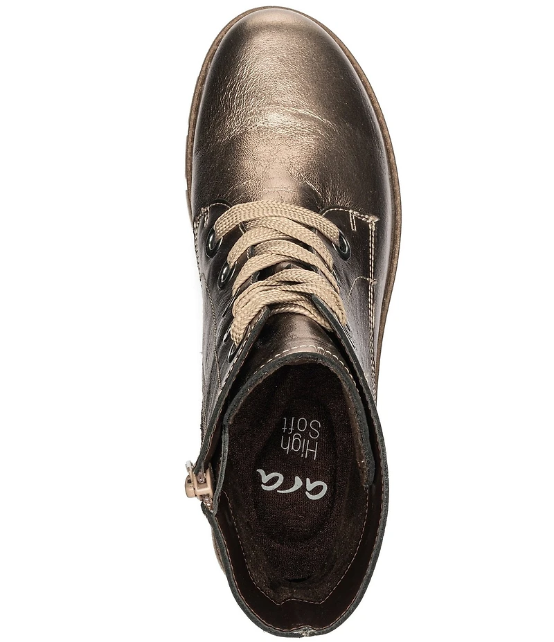 ara Debbie Leather Lace Up Booties