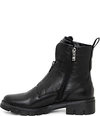 ara Deon Leather Dual Zipper Booties