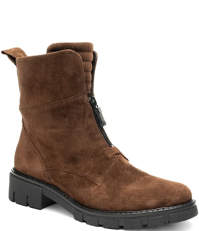 ara Deon Suede Dual Zipper Booties