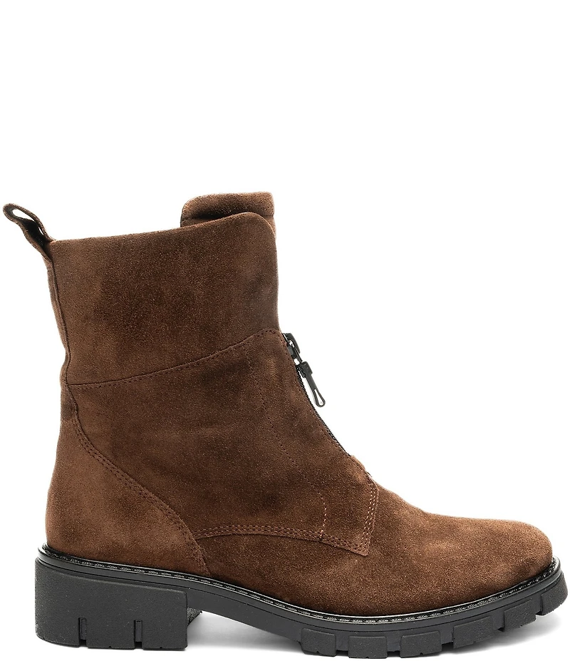 ara Deon Suede Dual Zipper Booties