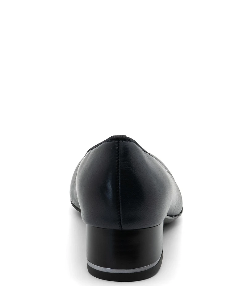 ara Gabrielle Leather Block Heel Pumps