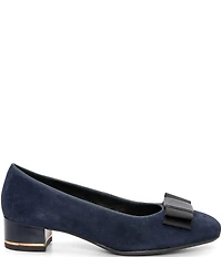 ara Garnet Suede Bow Pumps