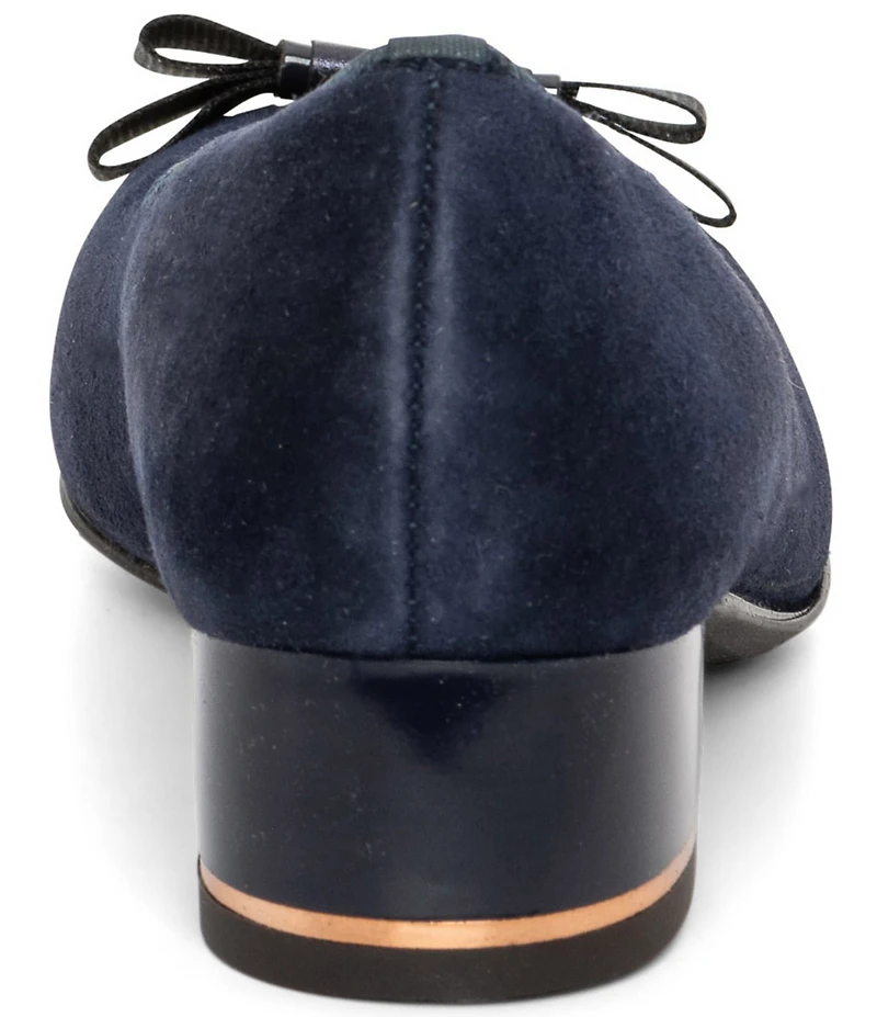 ara Garnet Suede Bow Pumps