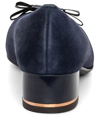 ara Garnet Suede Bow Pumps