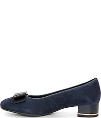 ara Garnet Suede Bow Pumps