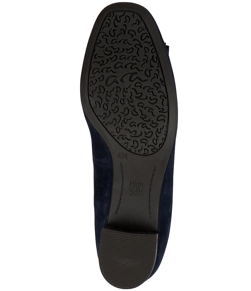 ara Garnet Suede Bow Pumps