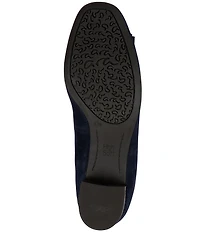 ara Garnet Suede Bow Pumps