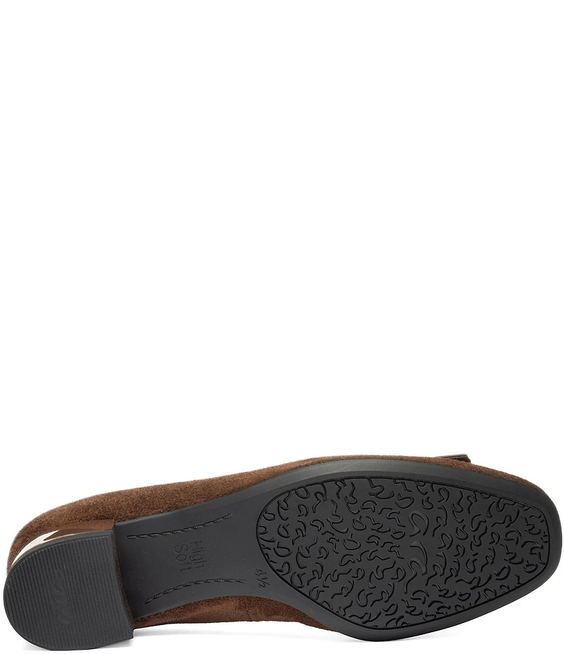 ara Garnet Suede Bow Pumps