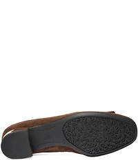 ara Garnet Suede Bow Pumps