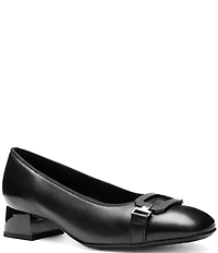 ara Glacier Leather Block Heel Pumps