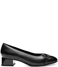 ara Glacier Leather Block Heel Pumps