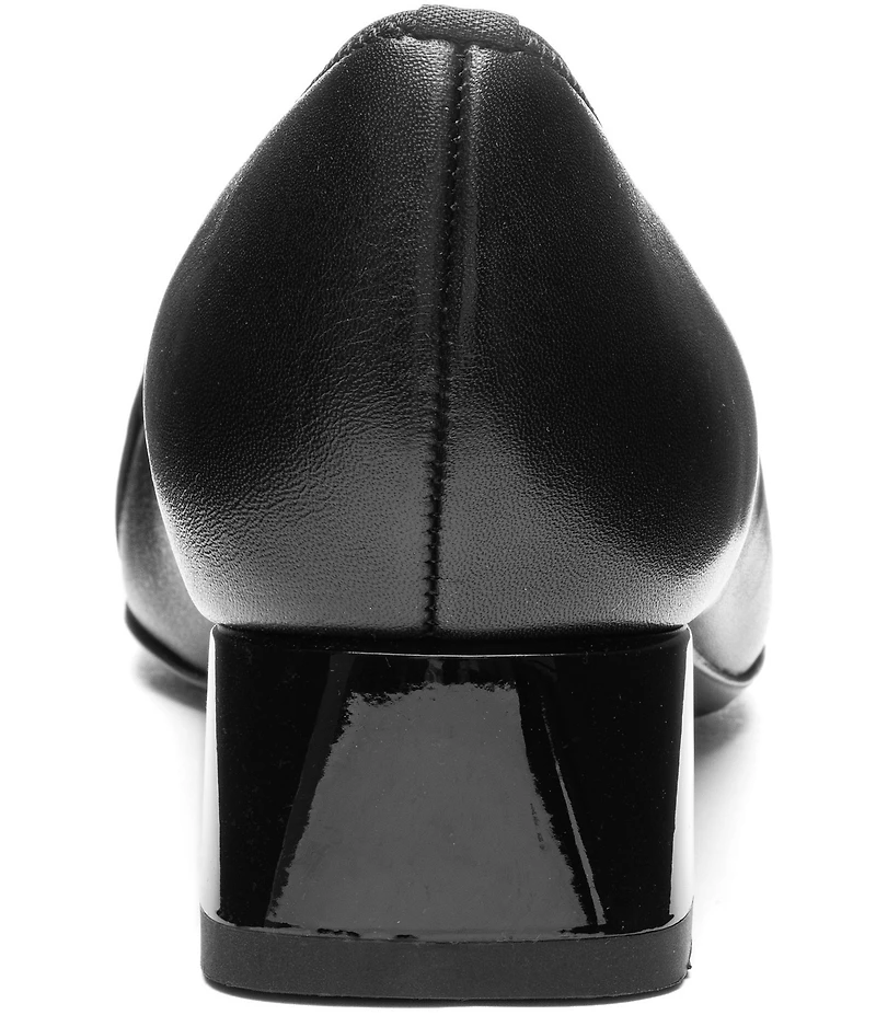 ara Glacier Leather Block Heel Pumps