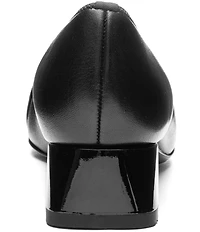 ara Glacier Leather Block Heel Pumps