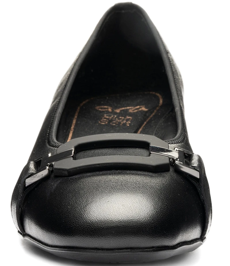 ara Glacier Leather Block Heel Pumps