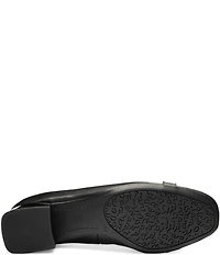 ara Glacier Leather Block Heel Pumps